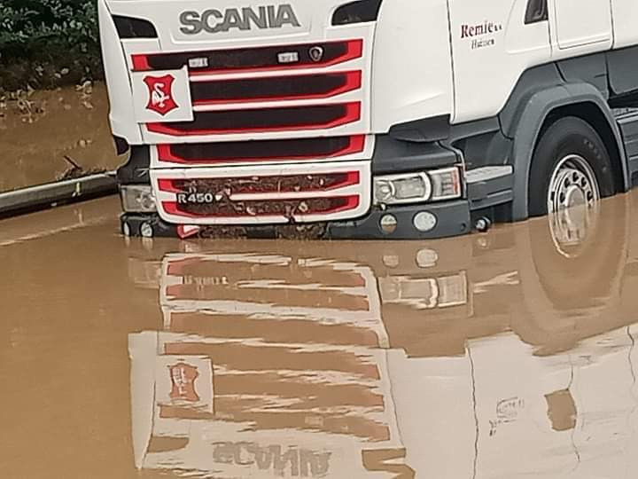 Autostrada A61 Erftstadt w Niemczech (fot. czytelnik Onetu)