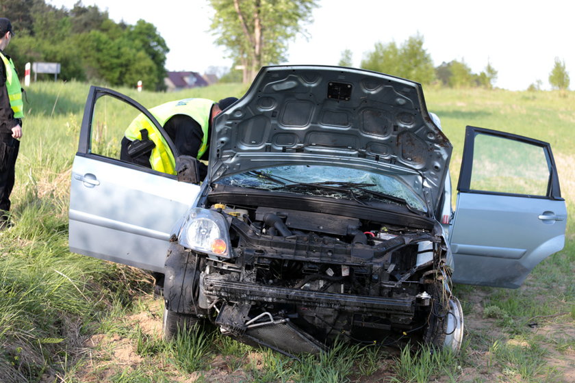 Wypadek pod Zieloną Górą