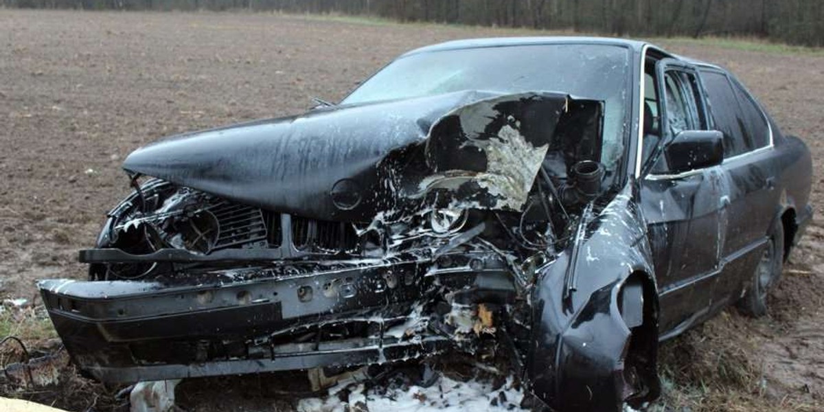 BMW stanęło w płomieniach!