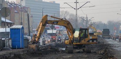 Paraliż komunikacyjny na Mogilskiej