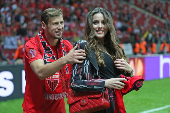 Grzegorz Krychowiak i jego żona Celia