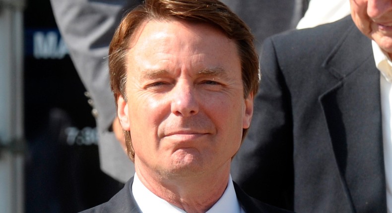 Former US Sen. John Edwards exits the federal court May 31, 2012 in Greensboro, North Carolina.  (Photo by Sara D. Davis/Getty Images)Sara D. Davis/Getty Images