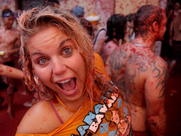 La Tomatina, bitwa na pomidory