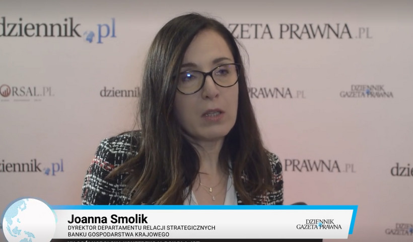 Joanna Smolik- Dyrektor Departamentu Relacji Strategicznych Banku Gospodarstwa Krajowego