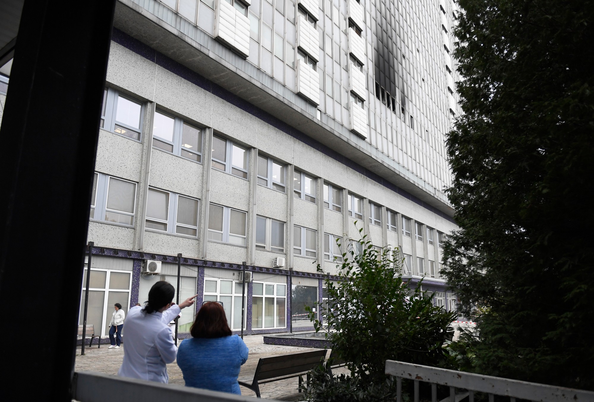 Zábery po požiari v Univerzitnej nemocnici Louisa Pasteura (UNLP) Košice.