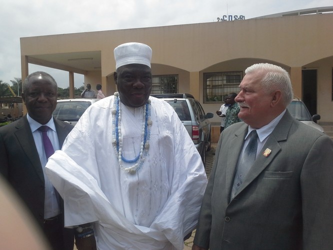 Lech Wałęsa w Togo