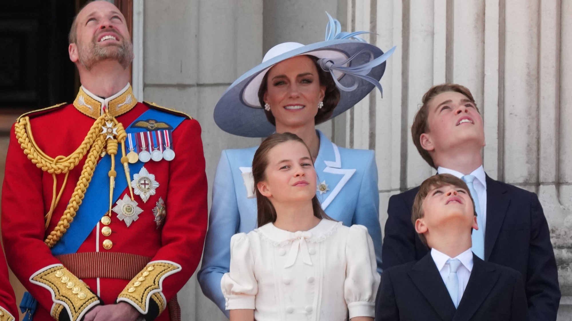 Princezná Charlotte s kráľovskou rodinou.