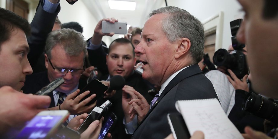 Republican Rep. Mark Meadows of North Carolina, chairman of the House Freedom Caucus.