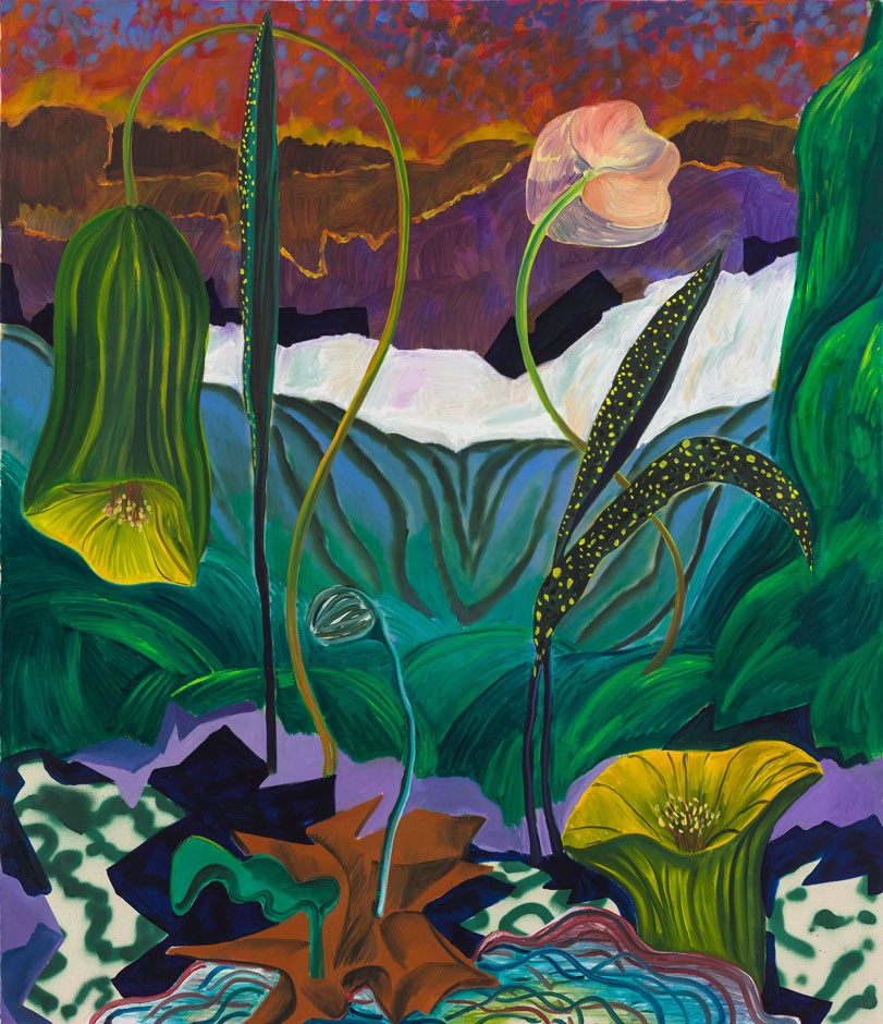 Verschiedene Blumen und Pflanzen von Shara Hughes: «A turbulent year», 2020.