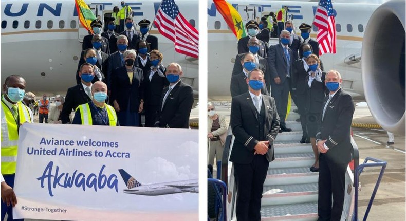 Ghana Airport Company and Aviance welcomes United Airlines to Accra 