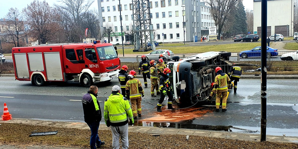 Groźny wypadek w Warszawie.