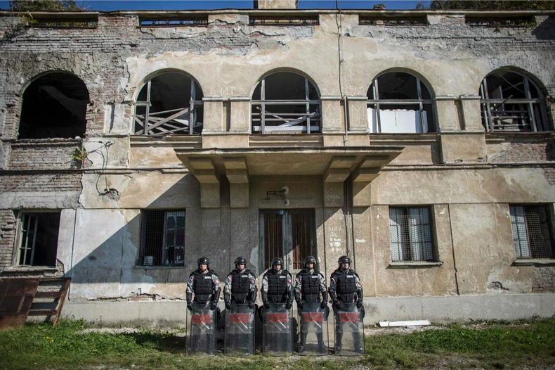 Srpski specijalci u centru za obuku