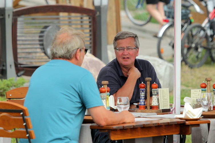 Prezydent Bronisław Komorowski na Mazurach
