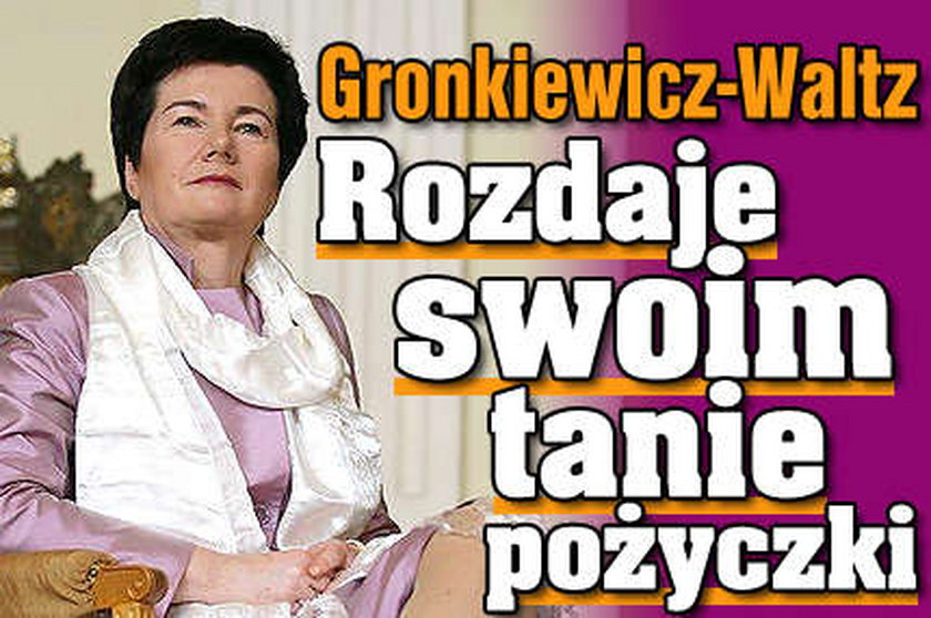 Prezydent daje swoim tanie pożyczki