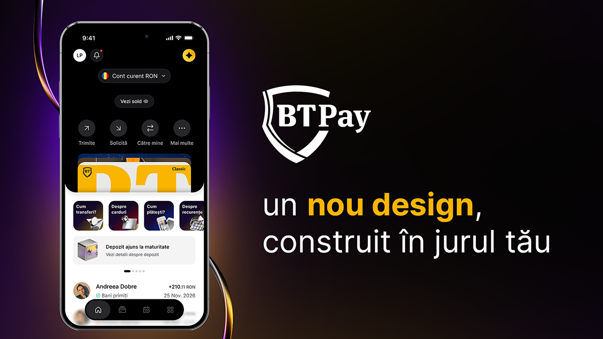 Cum arată noul BT Pay și unde găsești funcțiile pe care le folosești zilnic?