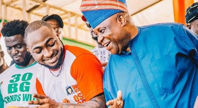 Davido celebrates uncle's victory at the election tribunal [Instagram/DavidoOfficial]