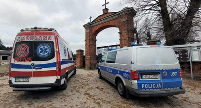 Makabryczne odkrycie na rawickim cmentarzu. Na ratunek było za późno