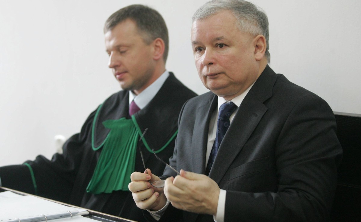 Jarosław Kaczyński (z prawej) i Grzegorz Kuczyński (z lewej)