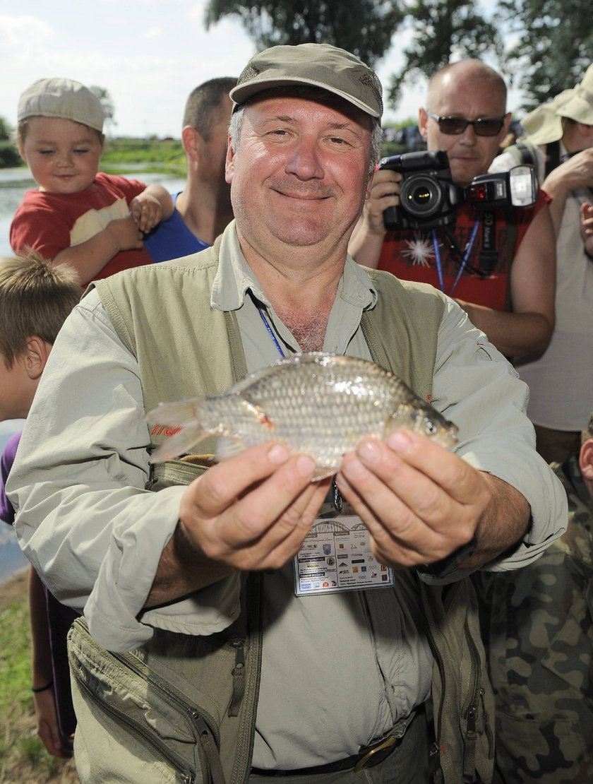 Andrzej Grabarczyk na rybach