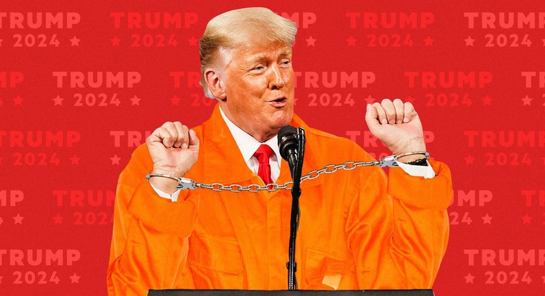 The Constitution doesn't stop prisoners from running for president.Joe Raedle/Getty Images; Samantha Lee/Insider