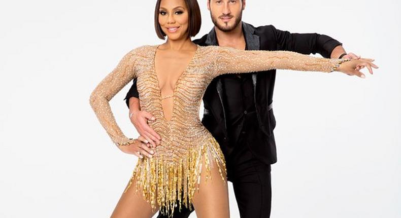 Tamar Braxton and Valentin Chmerkovskiy on Dancing With The Stars