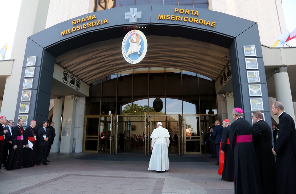 Papież Franciszek w Łagiewnikach