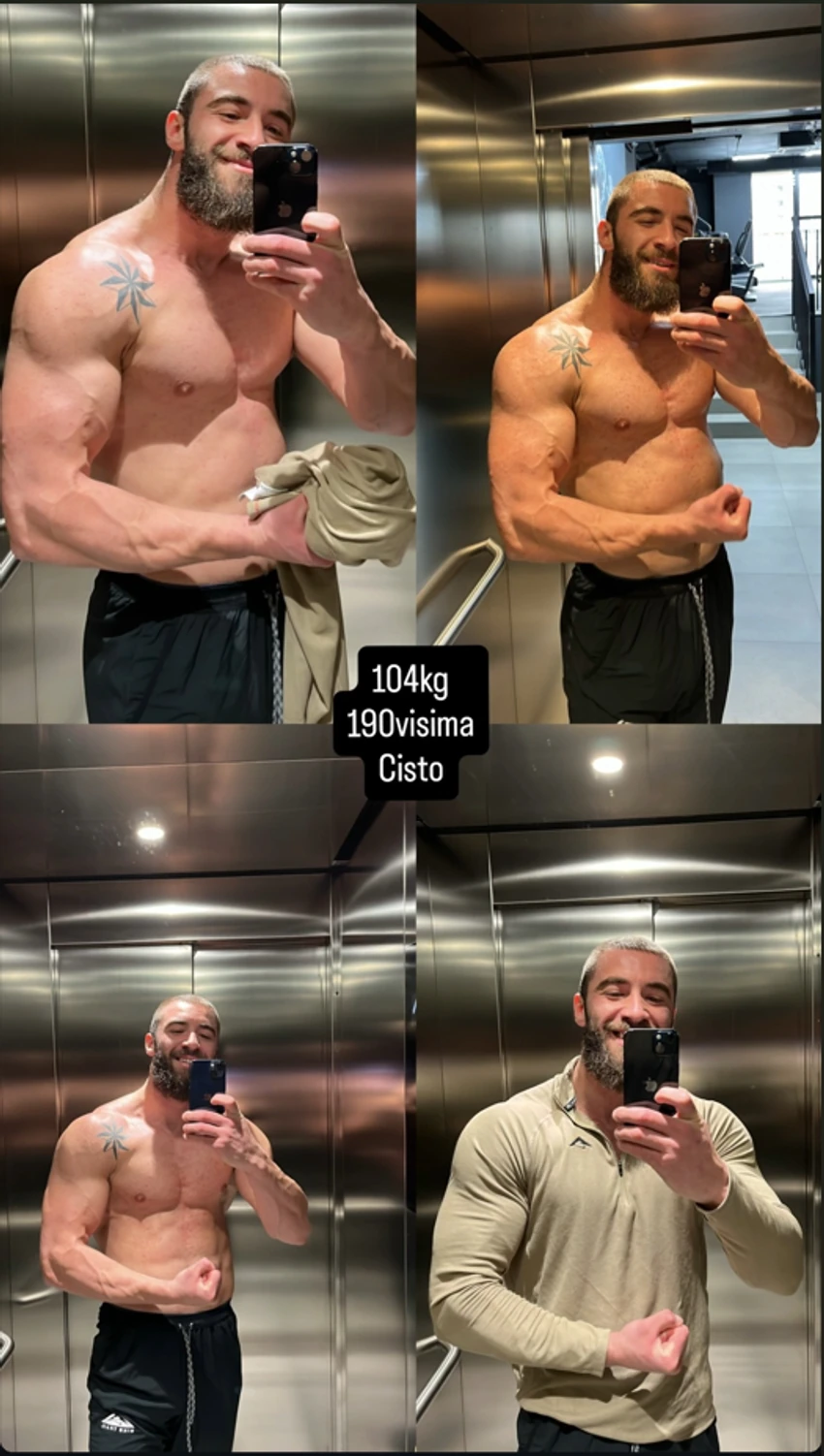 Bivši rijaliti učesnik se nabildovao i ne prestaje da se snima razgolićen