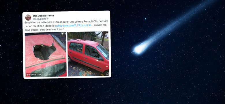Meteoryt przebił dach samochodu we Francji? Sprawę badają specjaliści