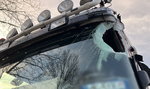 Groza na drodze w Lubuskiem. Kierowca ciężarówki zajrzał śmierci w oczy [ZDJĘCIA]