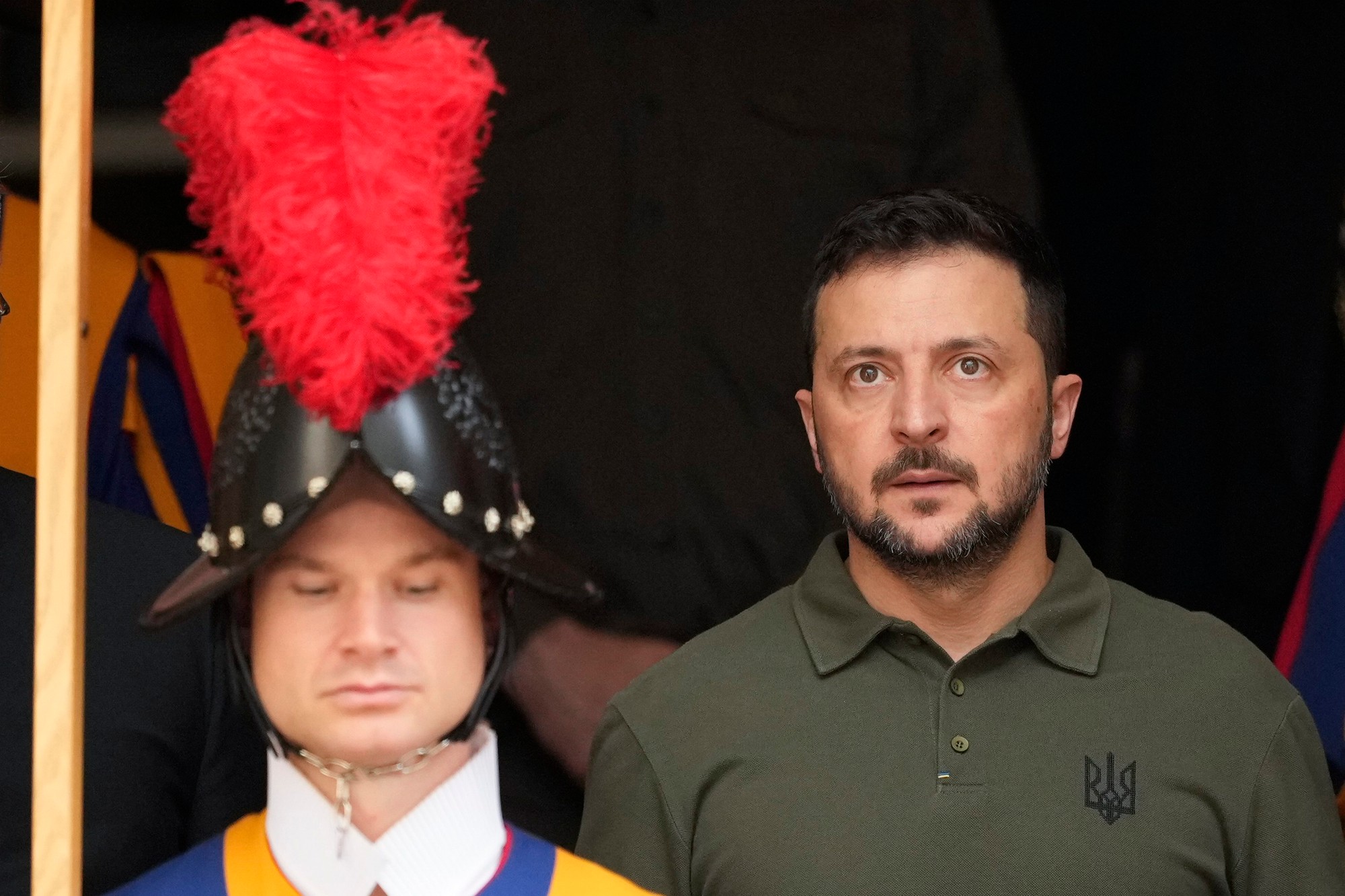 Ukrajinský prezident Volodymyr Zelenskyj vo Vatikáne.