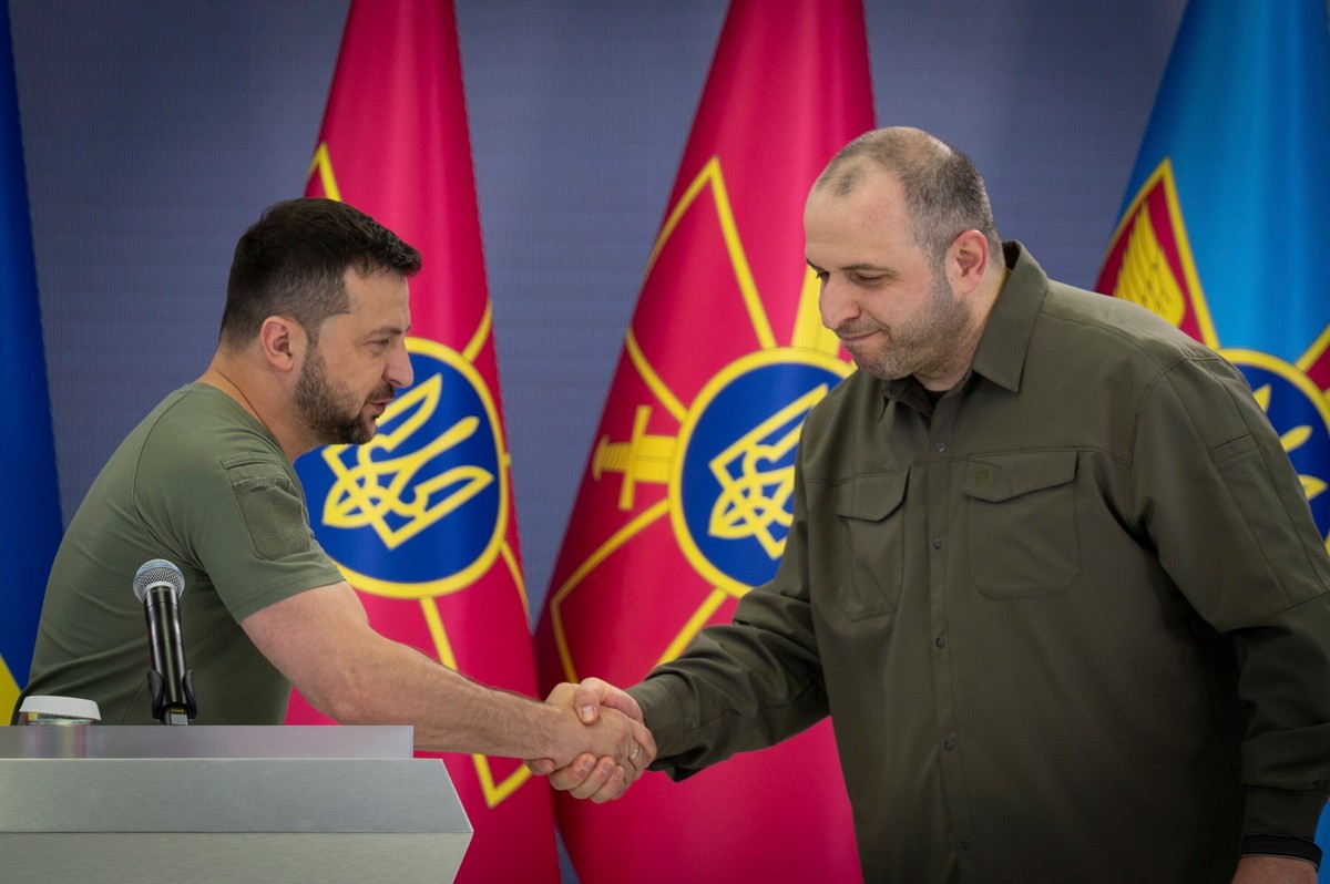Rustem Umierow i Wołodymyr Zełenski