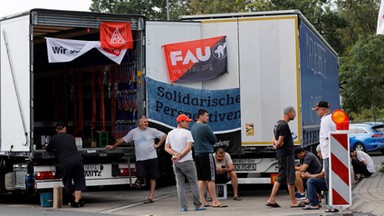 Protest pracowników polskiej firmy w Niemczech. Rozpoczęli strajk głodowy