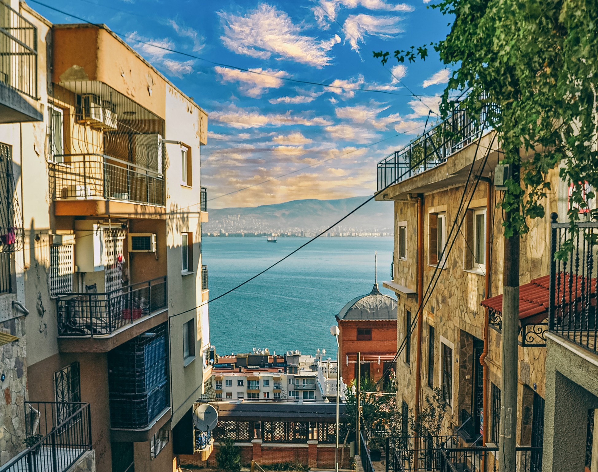 Turecké mesto Izmir.