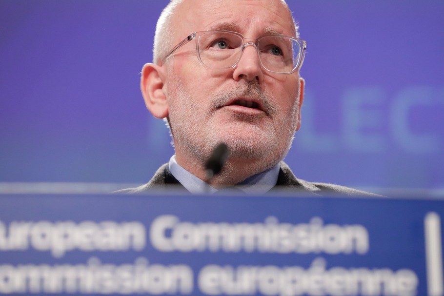 Frans Timmermans, wiceprzewodniczący Komisji Europejskiej. Bruksela, 30 stycznia 2019 r.