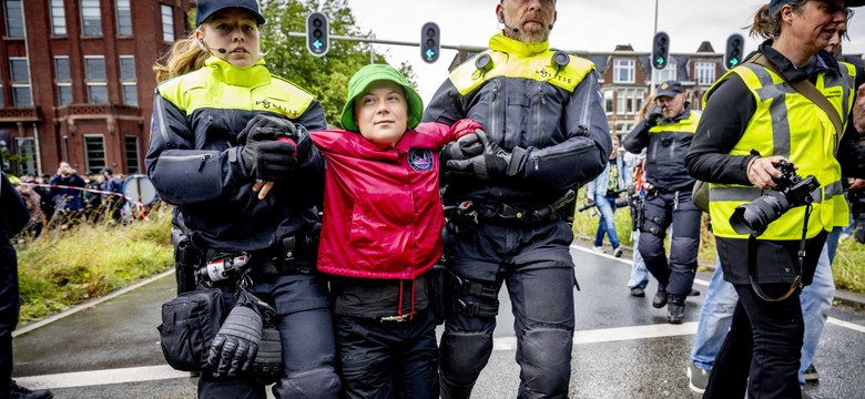 Policja zatrzymała Gretę Thunberg. Aktywistka blokowała autostradę