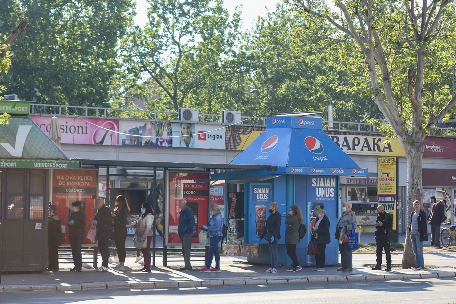 Gužva na autobuskoj stanici u Novom Sadu