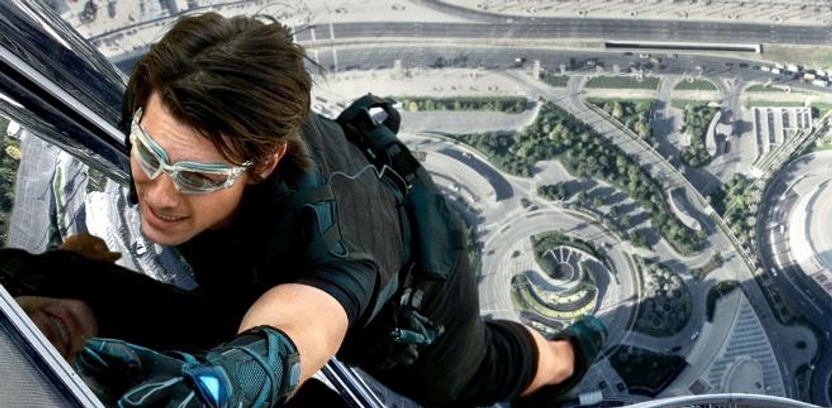 Tom Cruise w filmie "Mission: Impossible - Ghost Protocol"