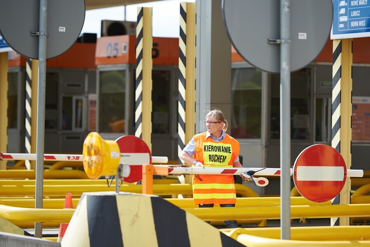 Otwarte bramki na autostradzie A1 w Rusocinie