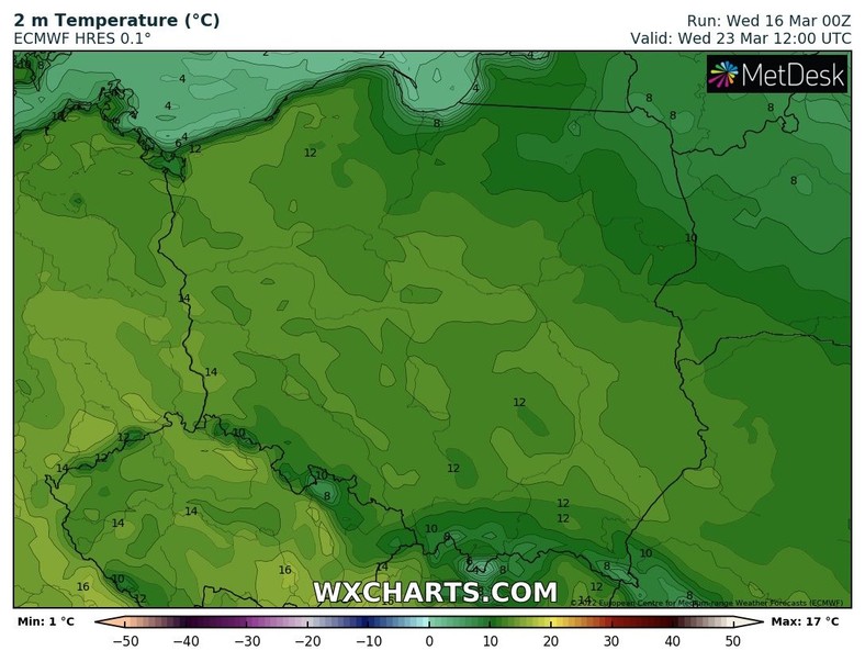 Temperatura stopniowo zacznie rosnąć