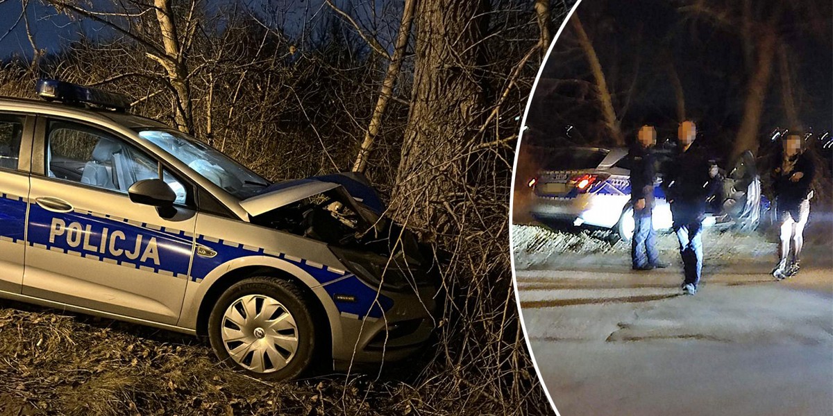 Dawidy Bankowe. Wypadek radiowozu. Były policjant stanie przed sądem.