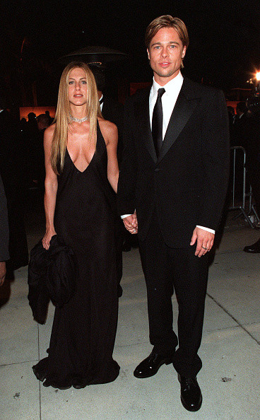 Jennifer Aniston i Brad Pitt na gali Oscarów w 2000 r.