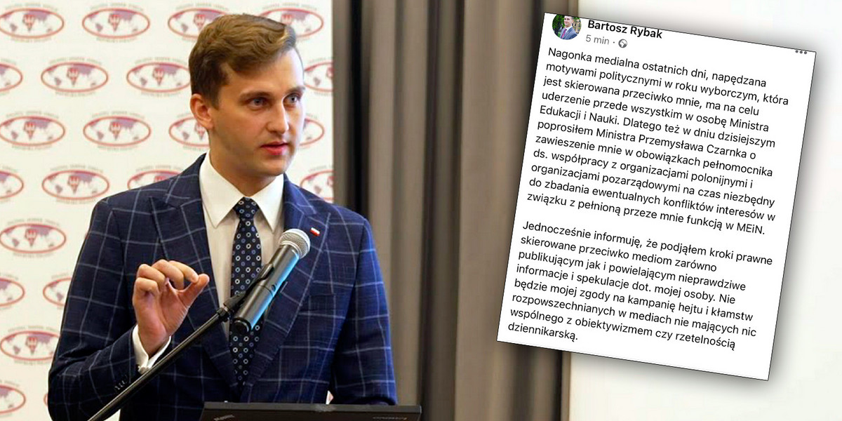 Bartosz Rybak prosi o zawieszenie w obowiązkach!