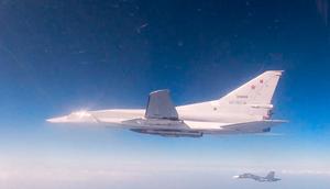 A Tu-22M3 bomber.Russian Defense Ministry Press Service via AP, File