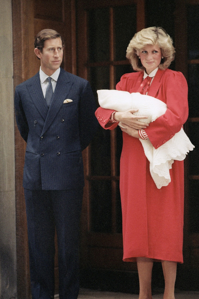 Książę Karol i księżna Diana, szpital św. Marii, rok 1984