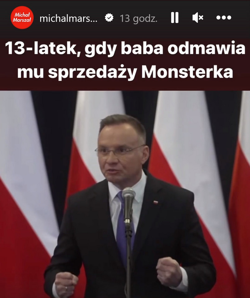 Mem z Andrzejem Dudą