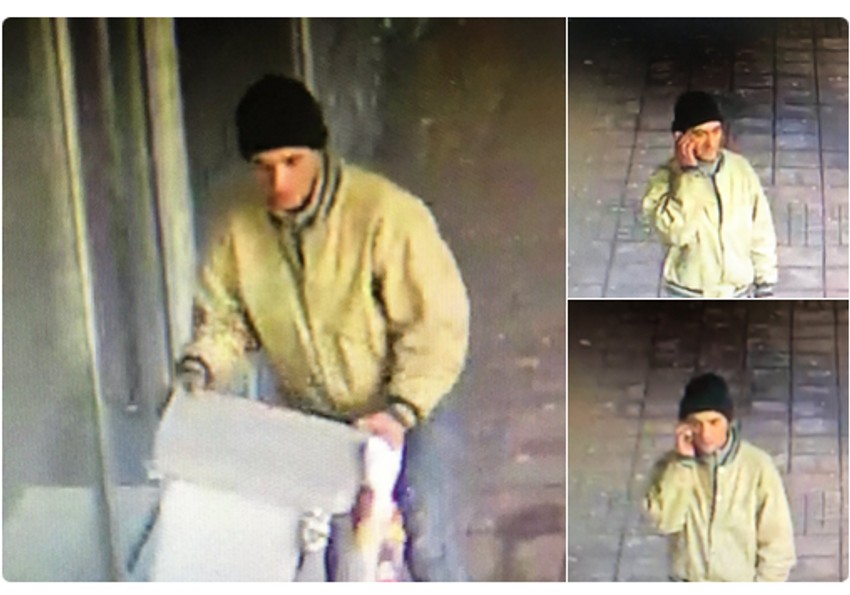 Čovek snimljen kako odnosi kućicu