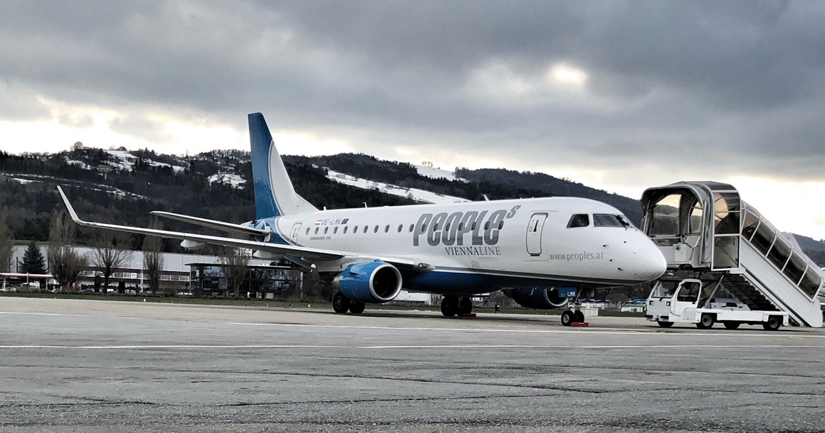 People's sends its only aircraft for maintenance - Helvetic Airways must jump