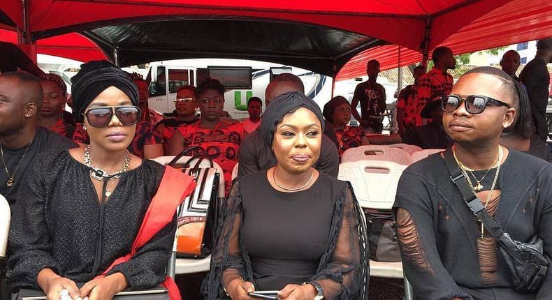 Afia Shwarzenegger, Mzbel, Nana Tornado, others spotted at Ebony's funeral