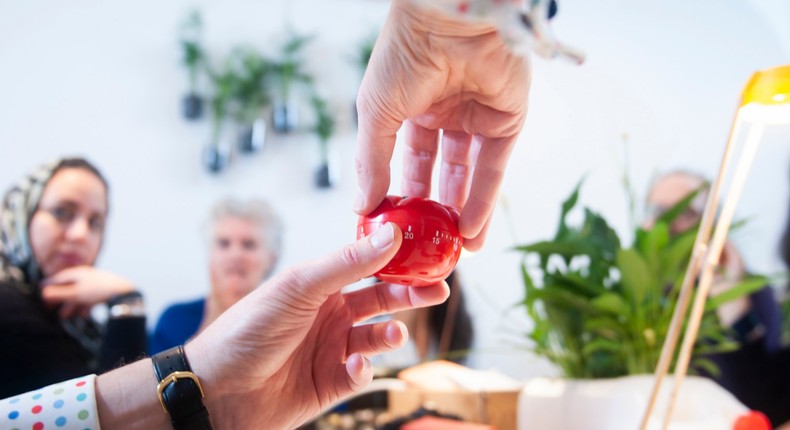 pomodoro technique tomato timer office