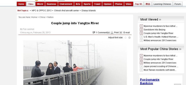 Fotoreporter świadkiem samobójstwa. Uwiecznił je na zdjęciu